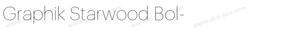 Graphik Starwood Bol字体转换